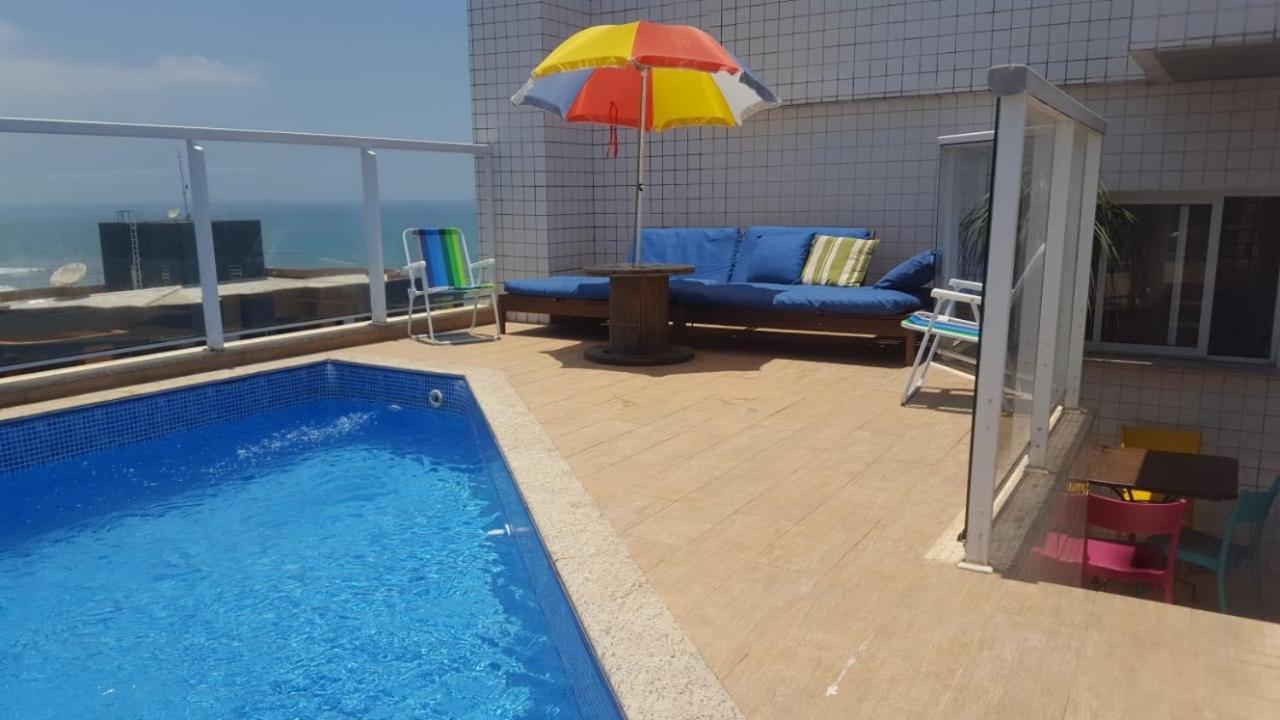 Cobertura Com Piscina E Churrasqueira Mongagua Sp Lägenhet Exteriör bild